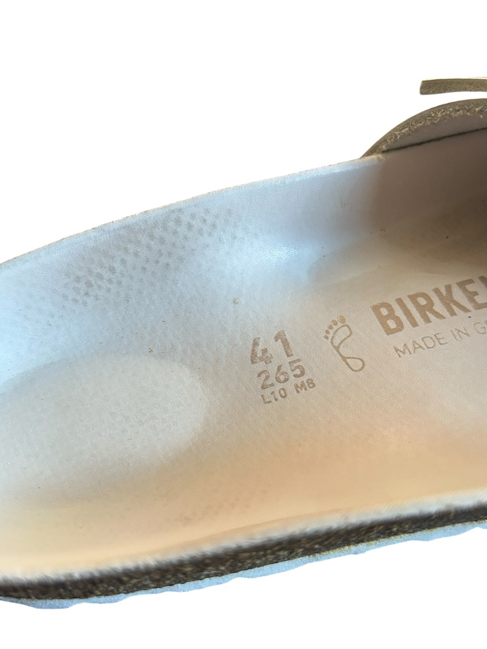 Birkenstock Madrid Rainbow Big Buckle White Leather Size EU 41 - Picture 9 of 15